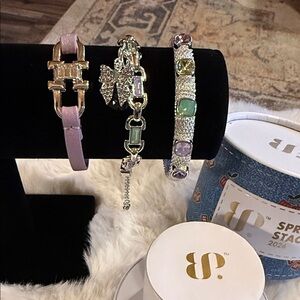 Pastel Multi-Bracelet Set set in silver plating Women’s Fashion Bracelet Set